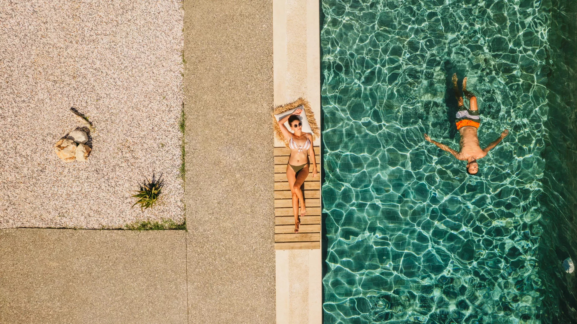 woman sunbathing